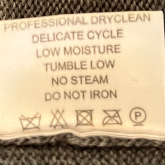 TORY BURCH merino wool boyfriend cardigan - grey (womens, medium) - Picture 4 of 5